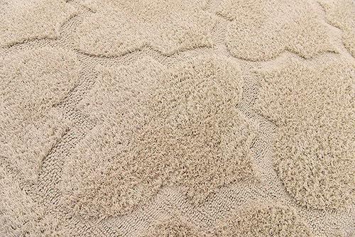 Vista 125 de Unique Loom Trellis Shag Collection Plush Geometric Modern Moroccan Lattice Green Runner Rug (2' 0 x 6' 7)