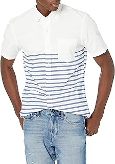 Goodthreads Men's Slim-Fit Short-Sleeve Solid Oxford Shirt with Pocket