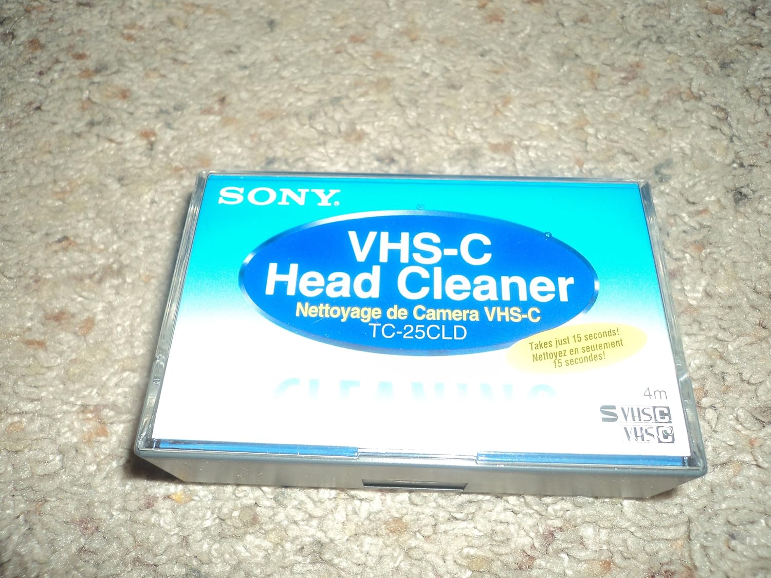Used Sony Tc 25cld Head Cleaning Tape Cleaner Electronics