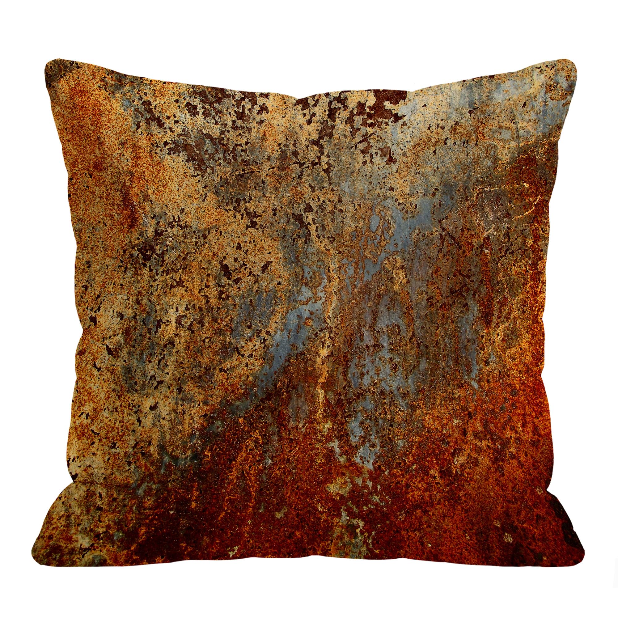 LASLEN Gold Rusty Copper Cushion Covers 45 x 45 cm Decorative Throw Pillow Covers Square Throw Pillow Case 18 x 18 Inch Pillowcases for Sofa Couch Bed Decor