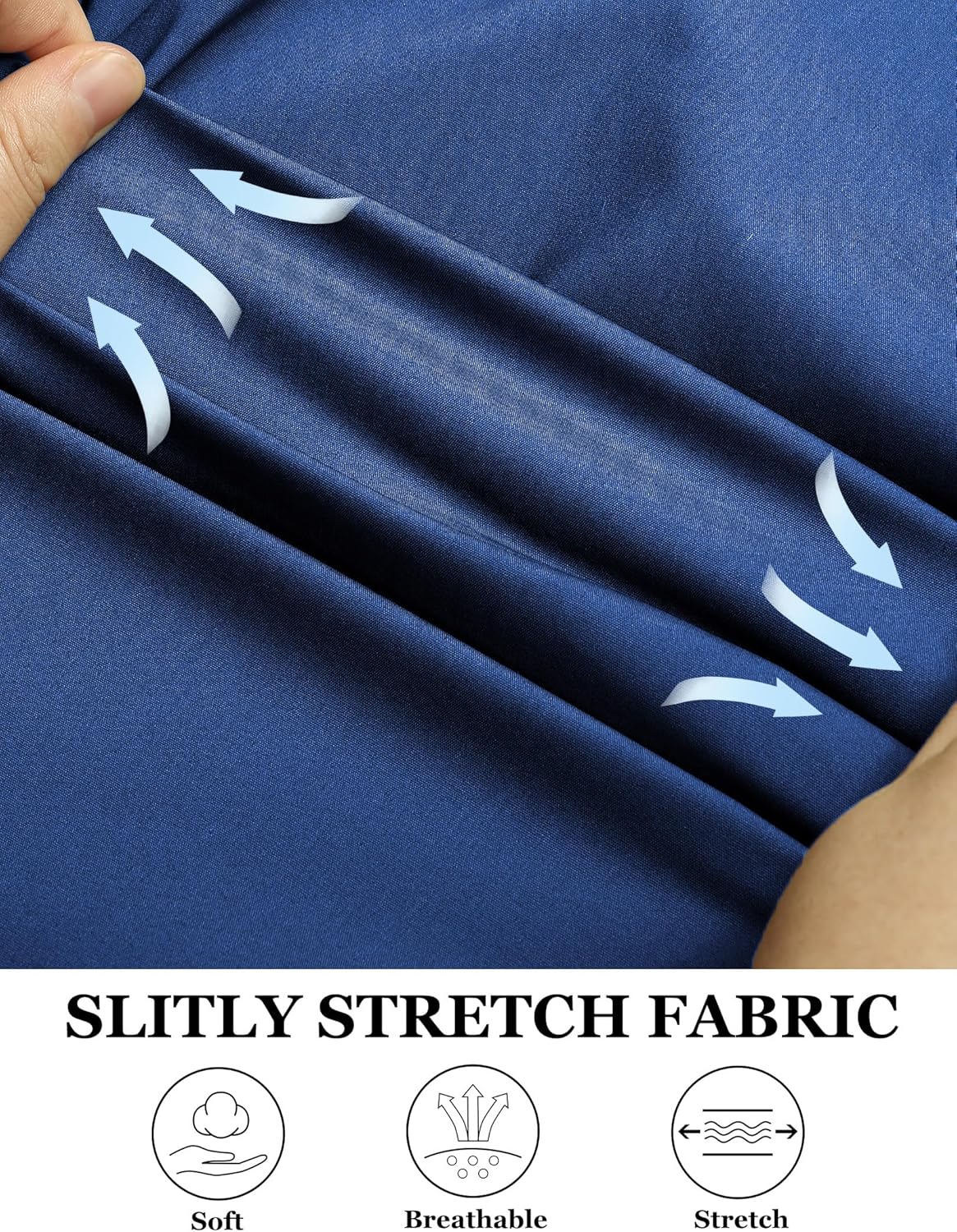 COOFANDY Muscle Fit Dress Shirts for Men Banded Collar Casual Button Down Shirts - Image 5