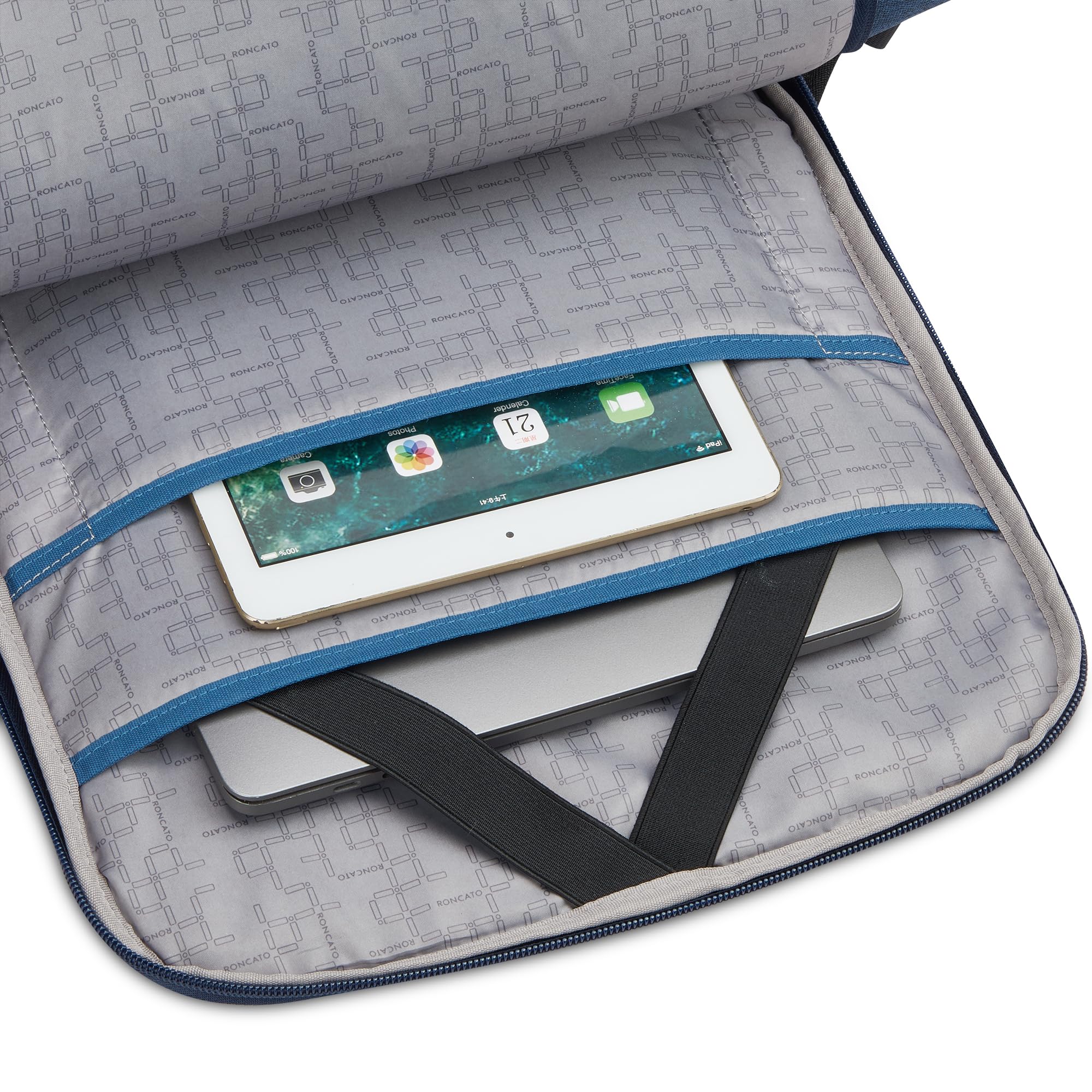Roncato TRIAL S Zaino da lavoro porta PC 14-42x31x13 cm - Blu Notte