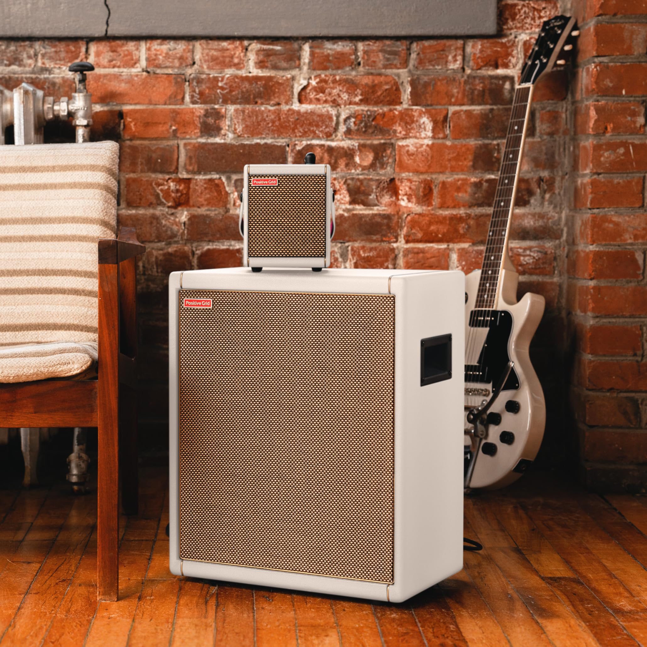 Positive Grid Spark Cab Baffle Alimenté pour Ampli de Guitare pour Amplis de la Série Spark, Instruments Multiples, Modélisateurs, etc. – Perle