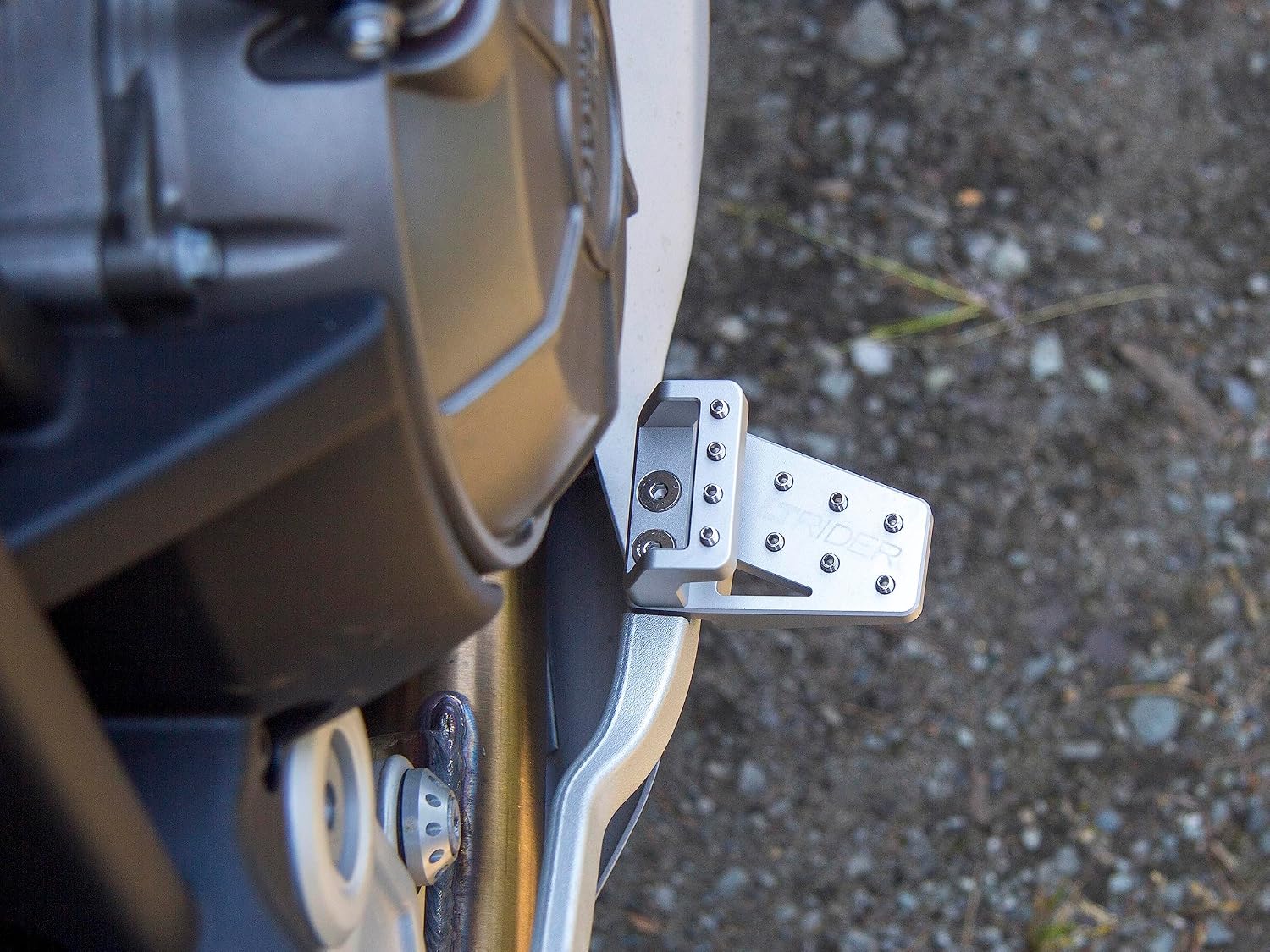 AltRider DualControl Rear Brake Pedal Riser & Enlarger Kit Compatible with Aprilia Tuareg 660 - Adjustable Dual Level Control for Seated & Standing Riding - Improves Reaction Time & Control - Silver