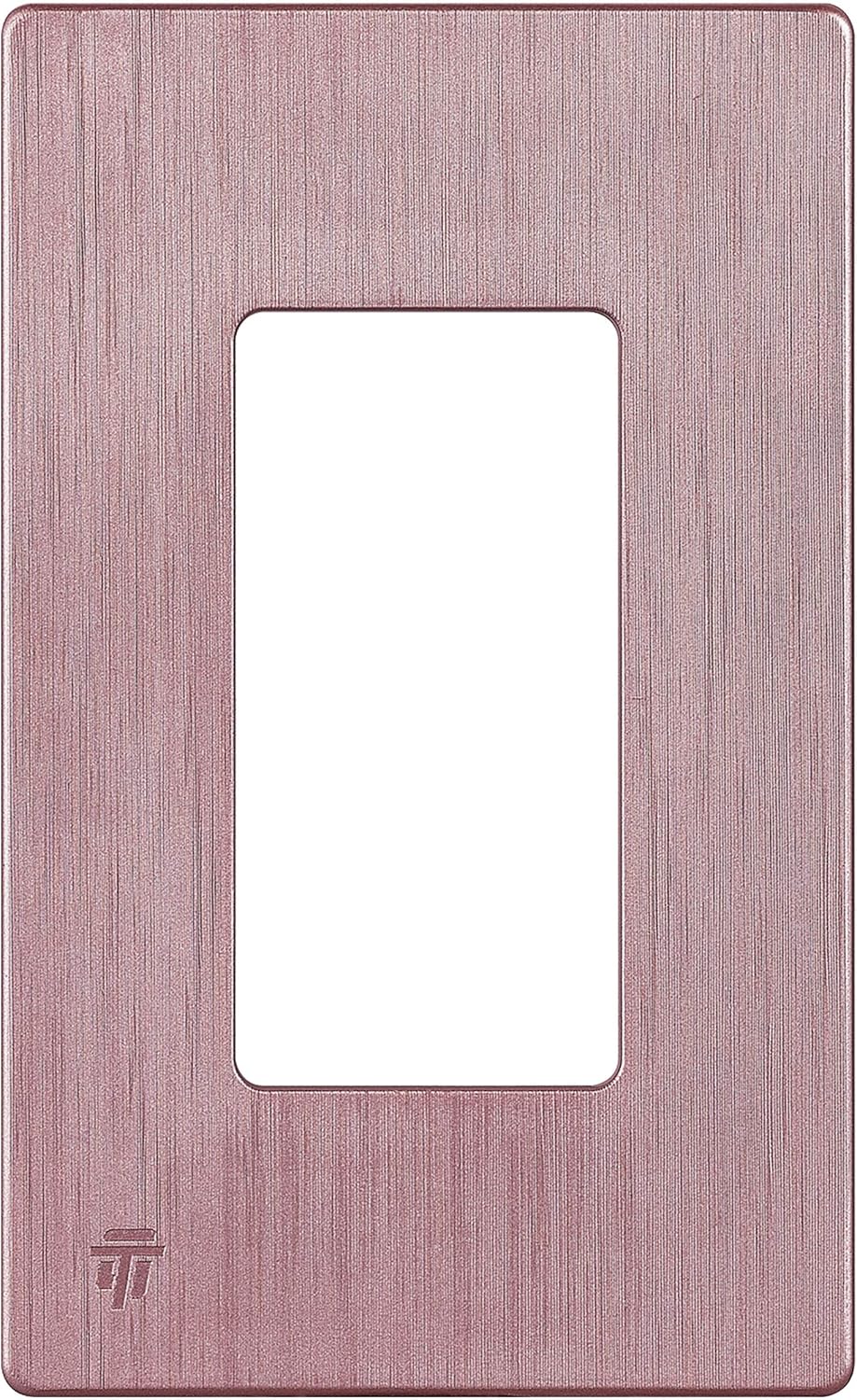 ENERLITES Elite Series Screwless Decorator Wall Plate Child Safe Outlet