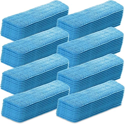 Paquete de 40 almohadillas de limpieza de microfibra, lavables a máquina, cabeza plana de repuesto reutilizables, almohadillas de repuesto para el