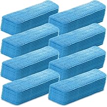 100 Pack Microfiber Mop Pads Machine Washable Cleaning Flat Mop Head Replacement Reusable Household Pads for Hardwood and Hard Surface Floor Cleaning and Scrubbing