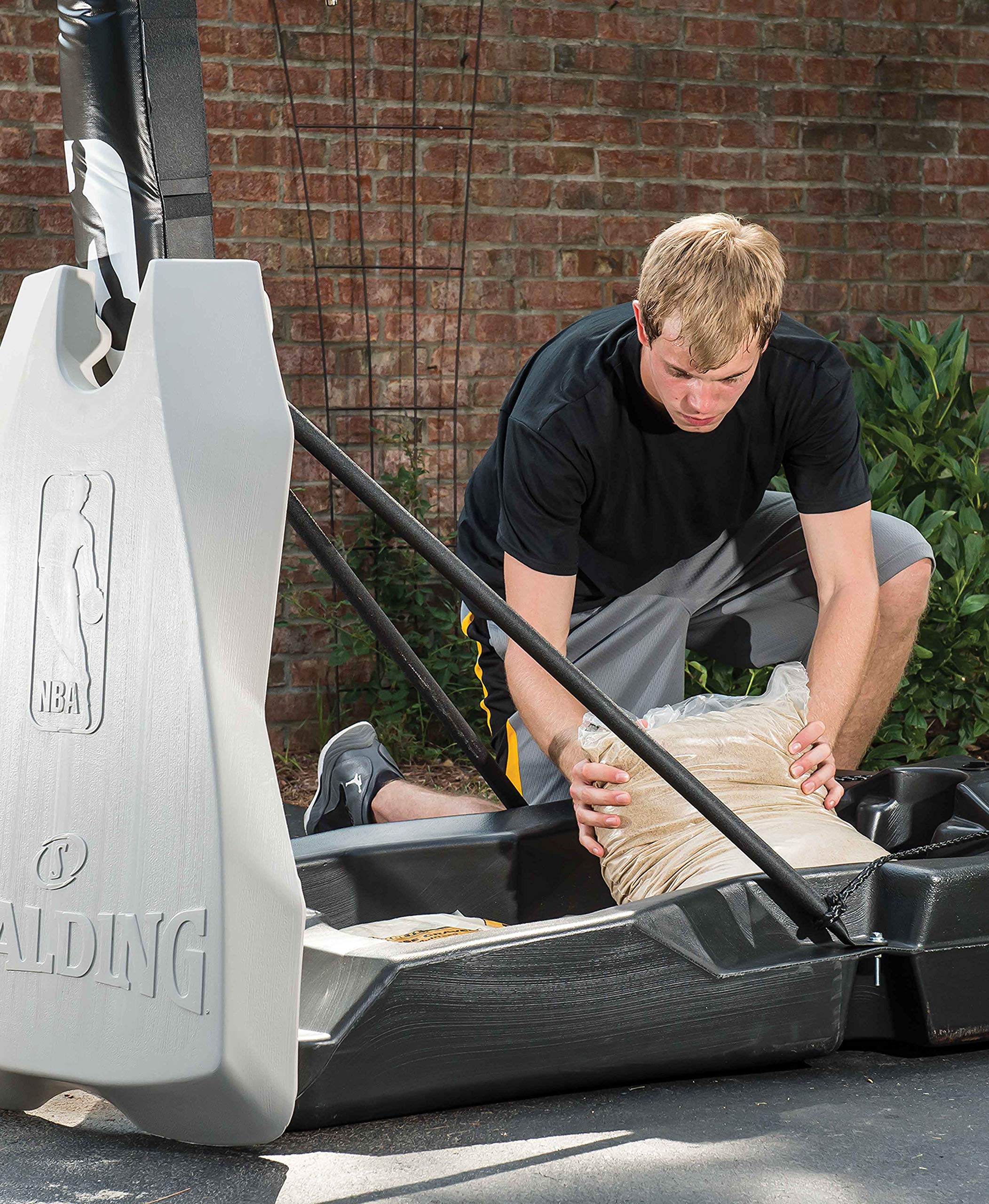 Spalding NBA Ultimate Hybrid 54" Acrylic Screw Jack Portable Basketball