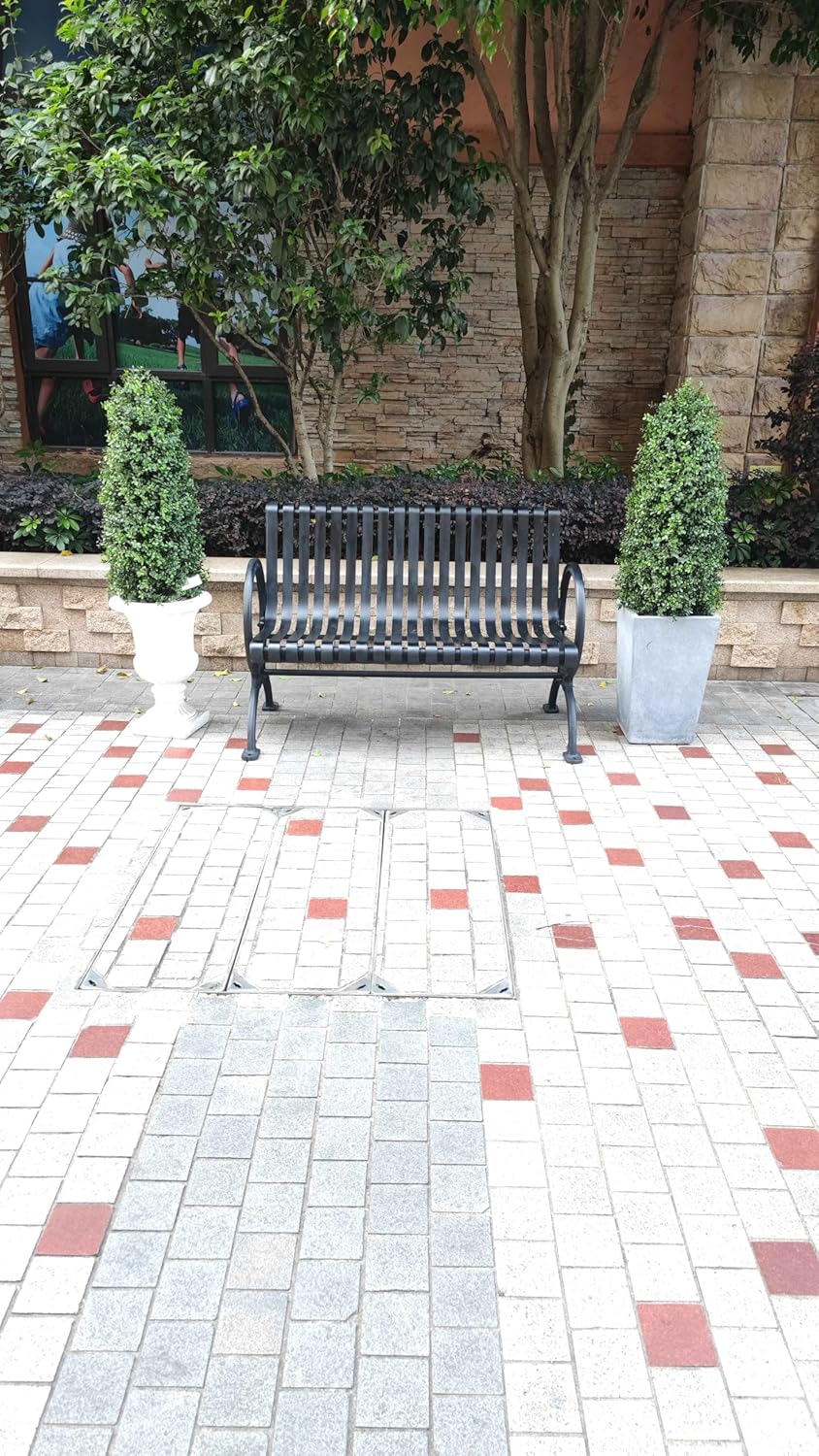 38in Artificial Boxwood Topiary Trees Potted Faux Outdoor Plants for Front Door Decor 2Pack - Image 5