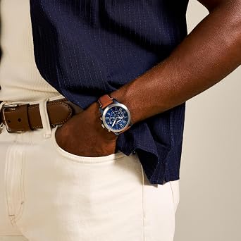 Fossil Men's Watch, Grant Quartz Stainless Steel Chronograph Watch for Men