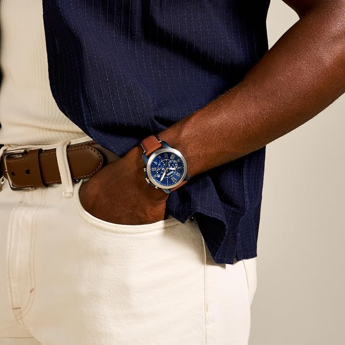 Fossil Men's Watch, Grant Quartz Stainless Steel Chronograph