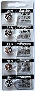 10PC Energizer 357 303 D303, D357, D303/357, GS13, 228, 280-62 Silver Oxide Battery - Made in U.S.A.