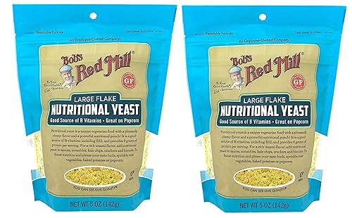 Bobs Red Mill - Levadura nutricional de copos grandes 5 onzas paquete de 2 reemplazo de queso parm vegano