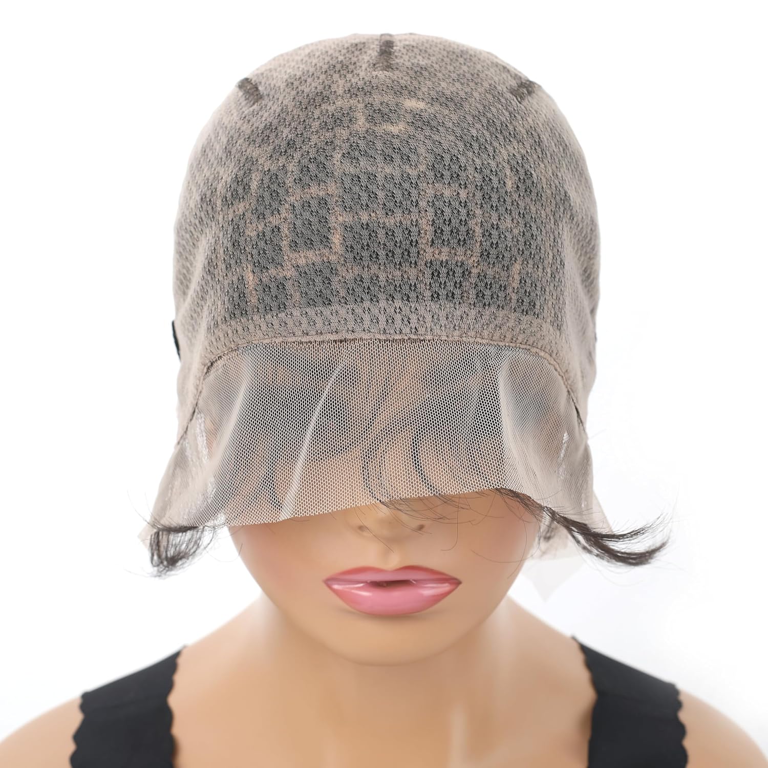 Braided Wigs Cap With Baby Hair Double Full Lace HD Wig Cap for Crochet Braids Wig Cap with Natural Knots Breathable Lace Wigs Caps for Making Wig Glueless Crochet Wig Caps (123knots)