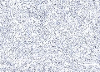 Soma Blue Ink Paisley 4P Queen Sheet Set