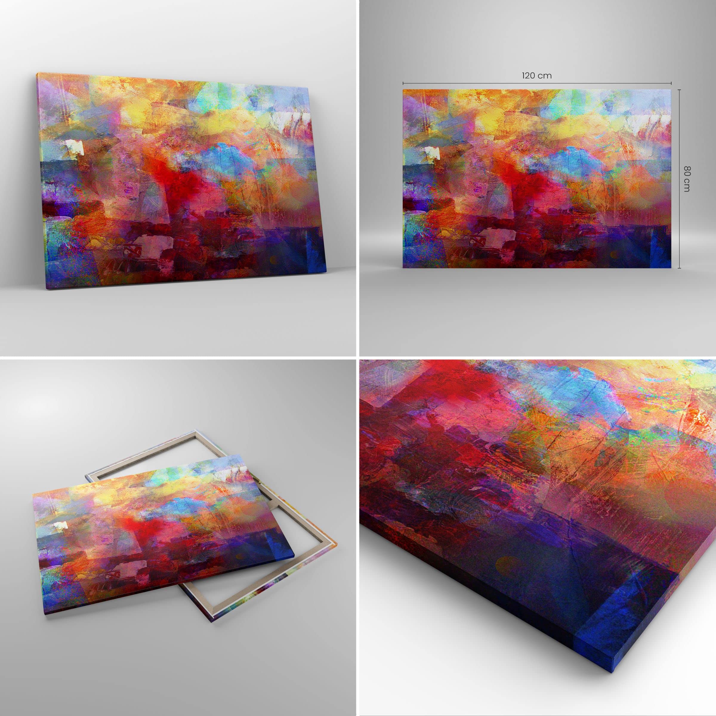 Quadri Moderni su Tela 120x80 cm Stampe da Parete Astratto Arte - 3574 | Astrazione Moderno Quadro Decorativo Grande XXL 1 pezzo Soggiorno Camera da Letto Arte da Parete Decorazione da Parete ARTTOR