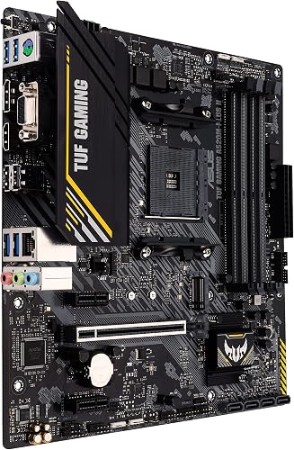 ASUS AMD A520 (Ryzen AM4) micro ATX gaming motherboard with M.2 support, DisplayPort, HDMI, D-Sub, USB 3.2 Gen 1 ports, SATA 6 Gbps, and AURA Addressable Gen 2 headers - 3