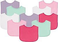 Vista 13 de Luvable Friends Baberos de rizo de algodón unisex para bebé