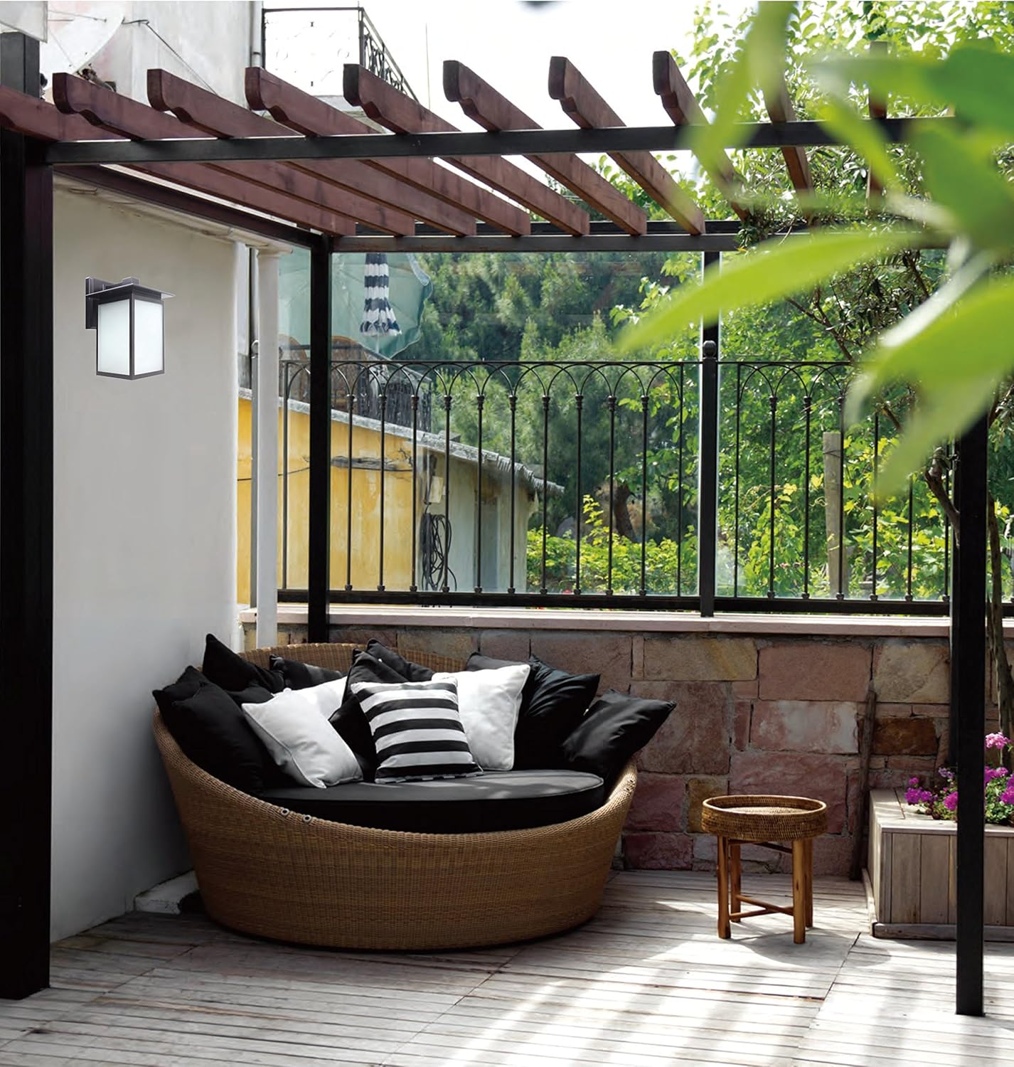 One-Day Sale: Up to 60% Off LIT-PaTH Outdoor LED Wall Lantern, Wall Sconce as Porch Lighting Fixture, 12.5W 1250 Lumen, Aluminum Housing Plus Glass, Oil Rubbed Bronze, ETL Qualified