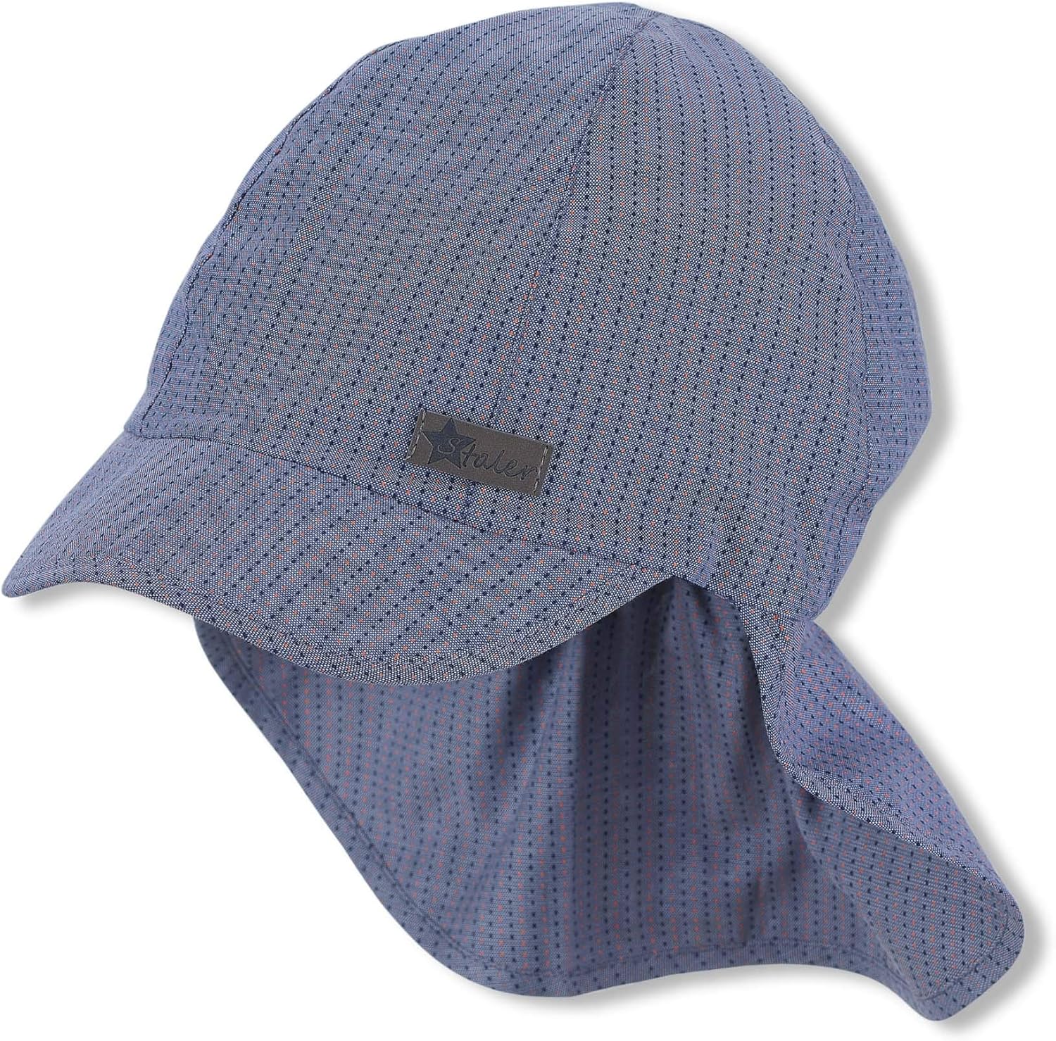 Sterntaler Baby Boys' Peaked Cap with Neck Protection