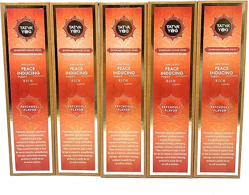 30 varillas de incienso perfumadas con soporte de incienso gratis  Sándalo  Rosa  Jazmín  Pachulí  Lavanda  Gardenia  Sabores (5, sabor a pachulí)