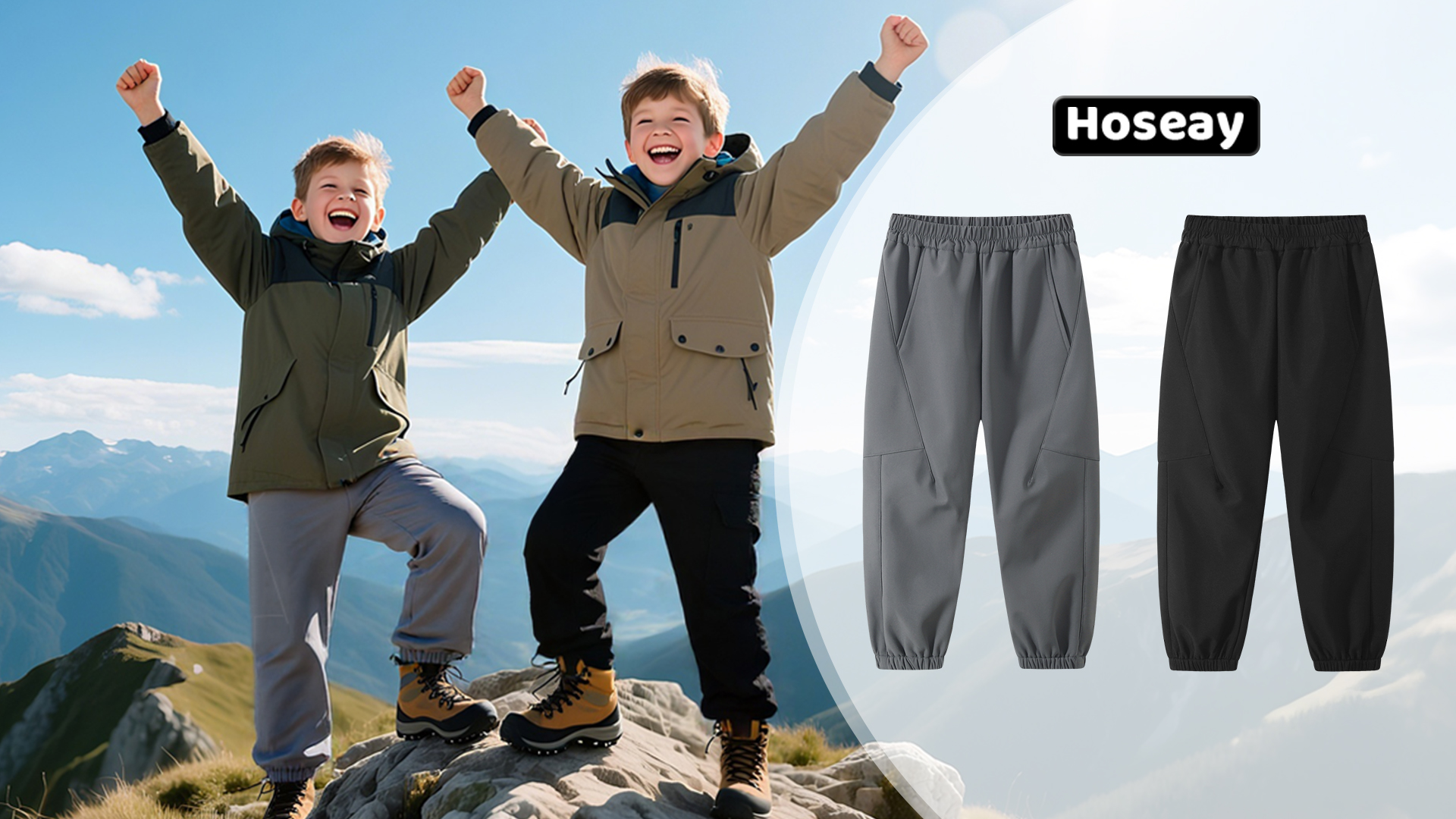 Mnking Kinder Softshellbroek Skibroek Gevoerd Waterdicht Thermobroek Warm Winter Winddicht Sneeuwbroek Wandelbroek voor jongens meisjes KZ6056 Armygreen 116 122