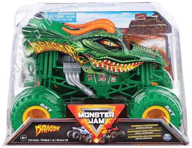 Monster Jam Monster Truck Dragón Oficial Modelo Aleatorio Coche Juguete