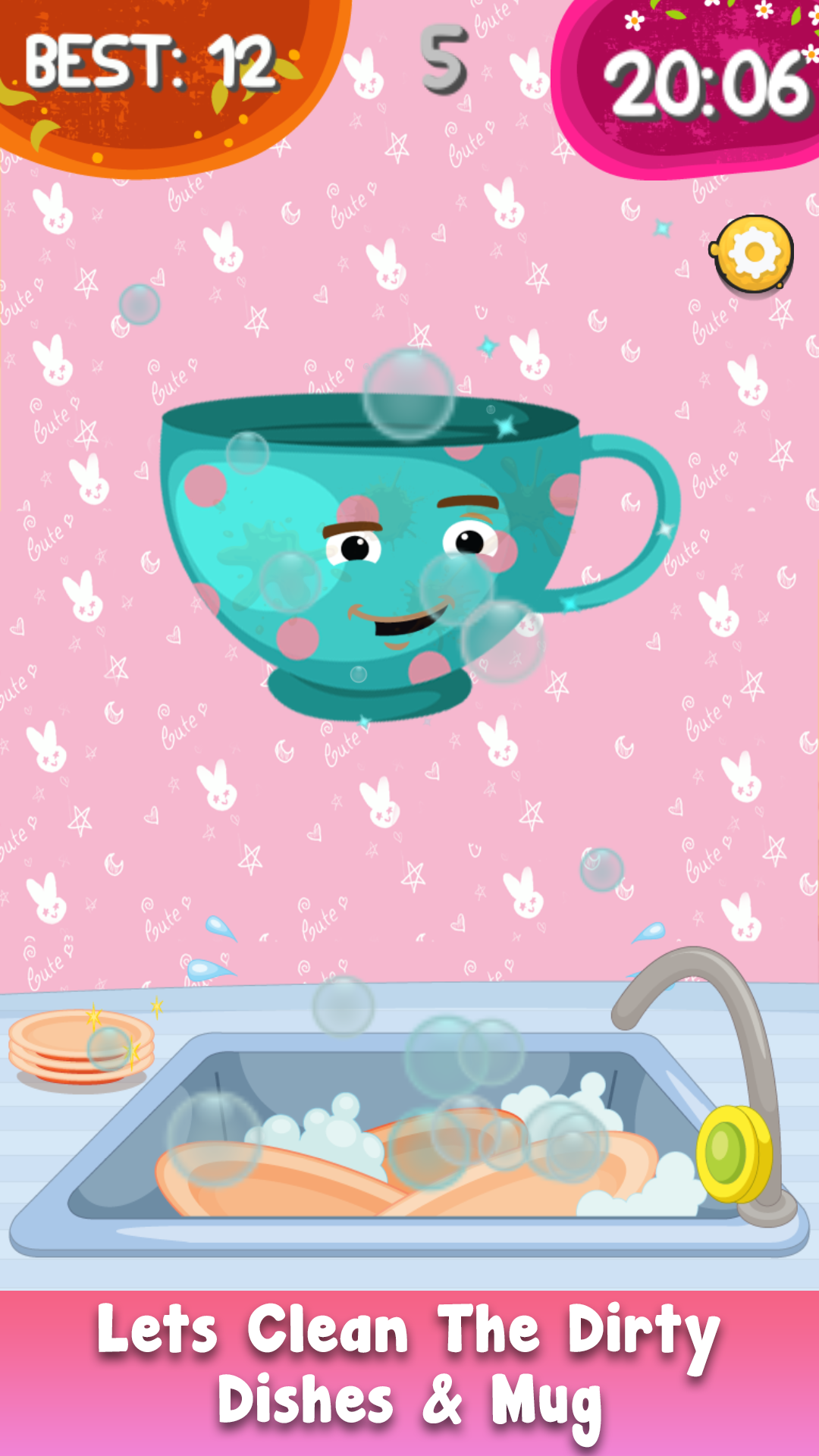 Girl Dress Up Dish Washing Game ASMR Dress Up Makeover Girls Makeup