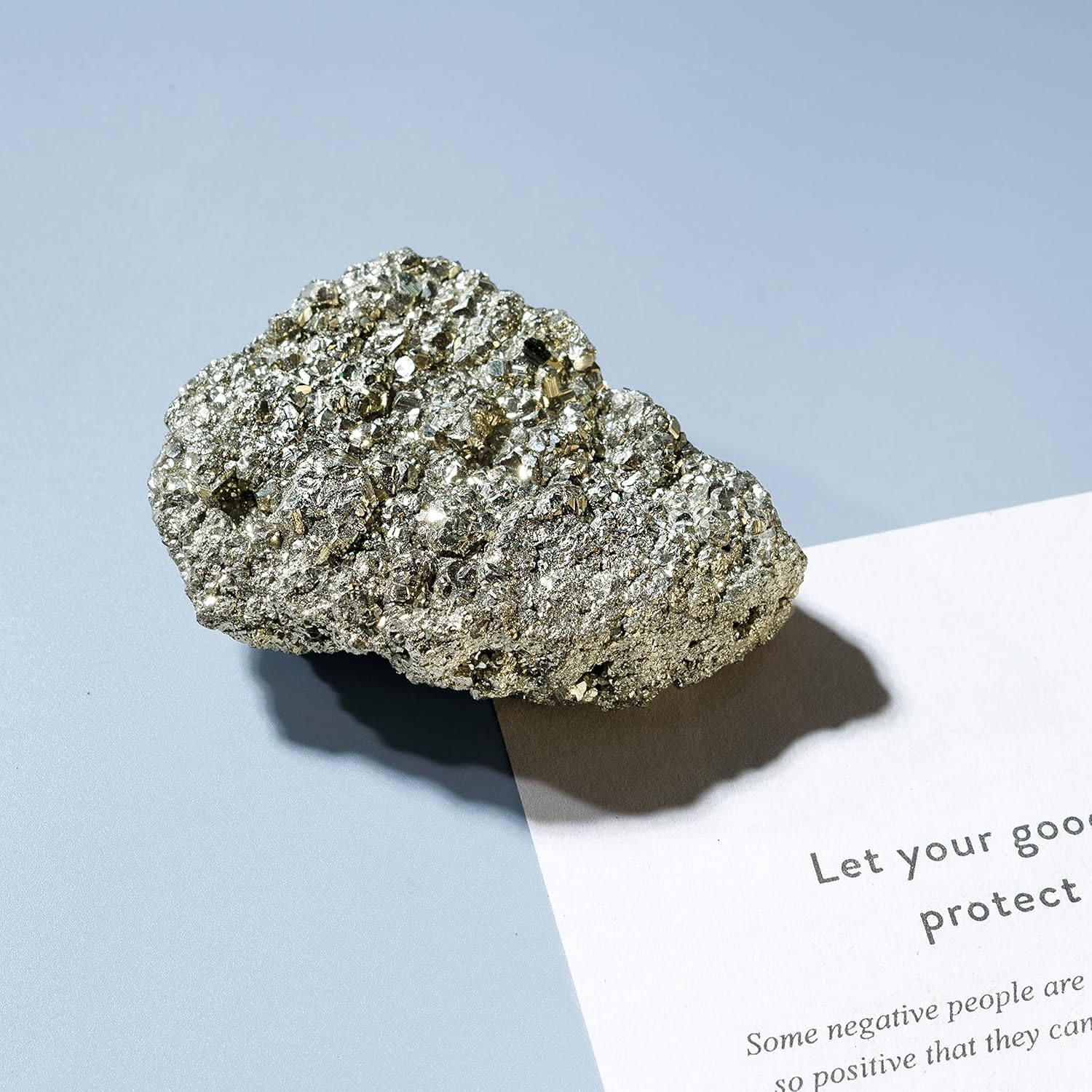 Geoda de racimo de cristales en bruto de pirita dorada de 03 a 05 ...