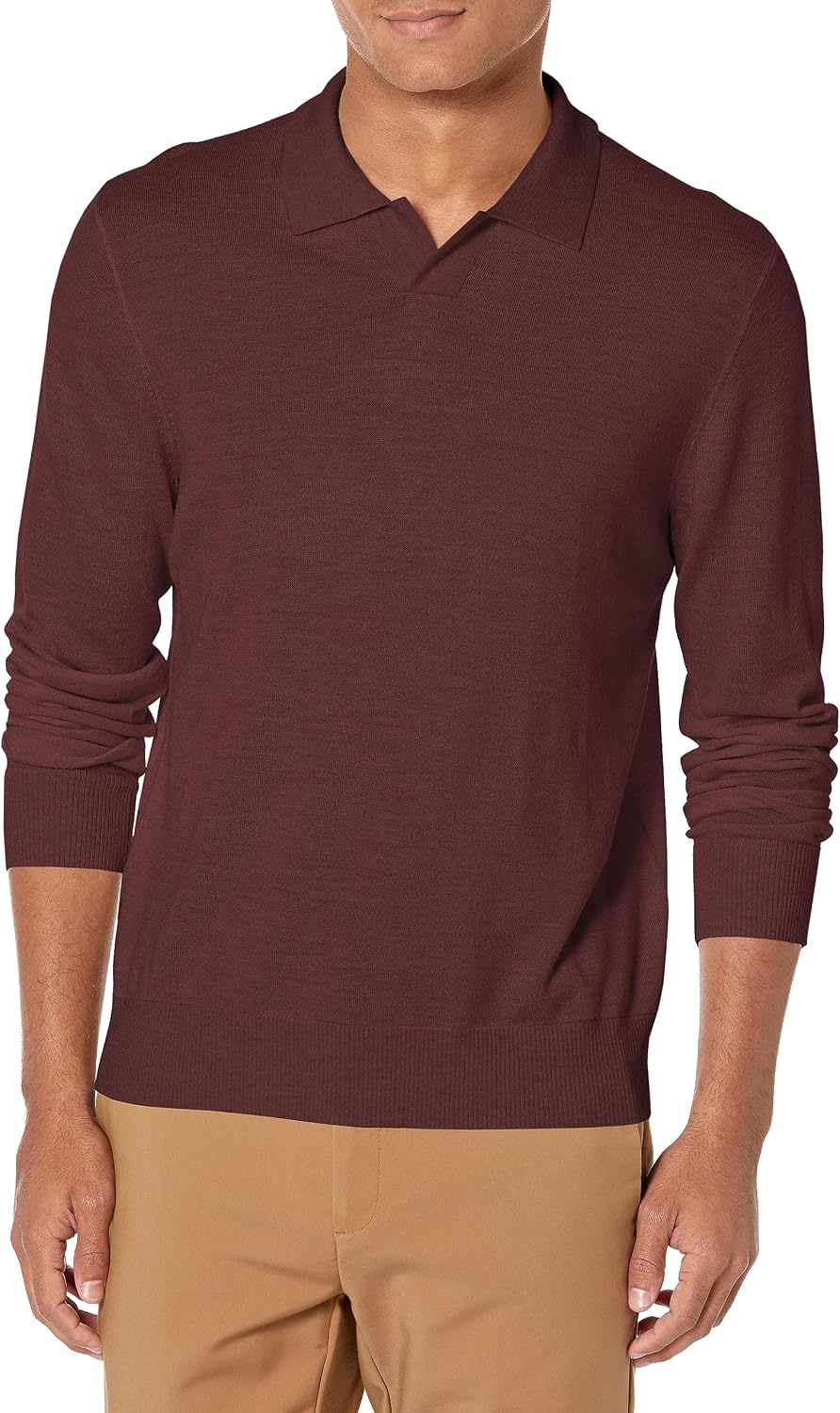 Vince Men's Merino Johnny Collar Polo