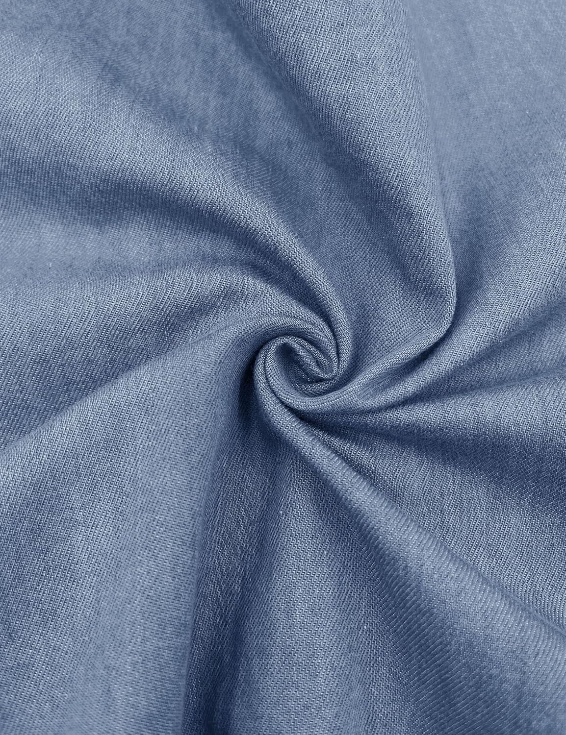 PRETTODAY Women's V Neck Denim Tank Top Button Down Sleeveless Shirts Collared Casual Blouse Tops - Image 5