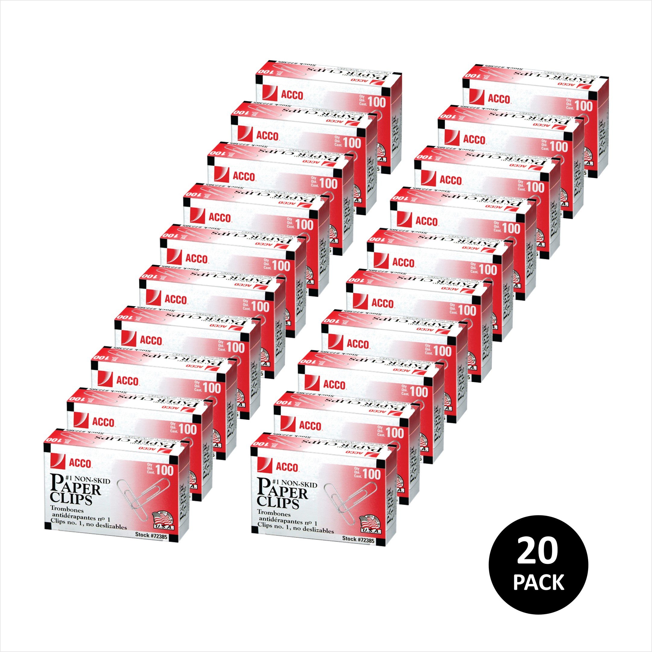 ACCO Brands RPD76070 - FM32 Büroklammern, flach
