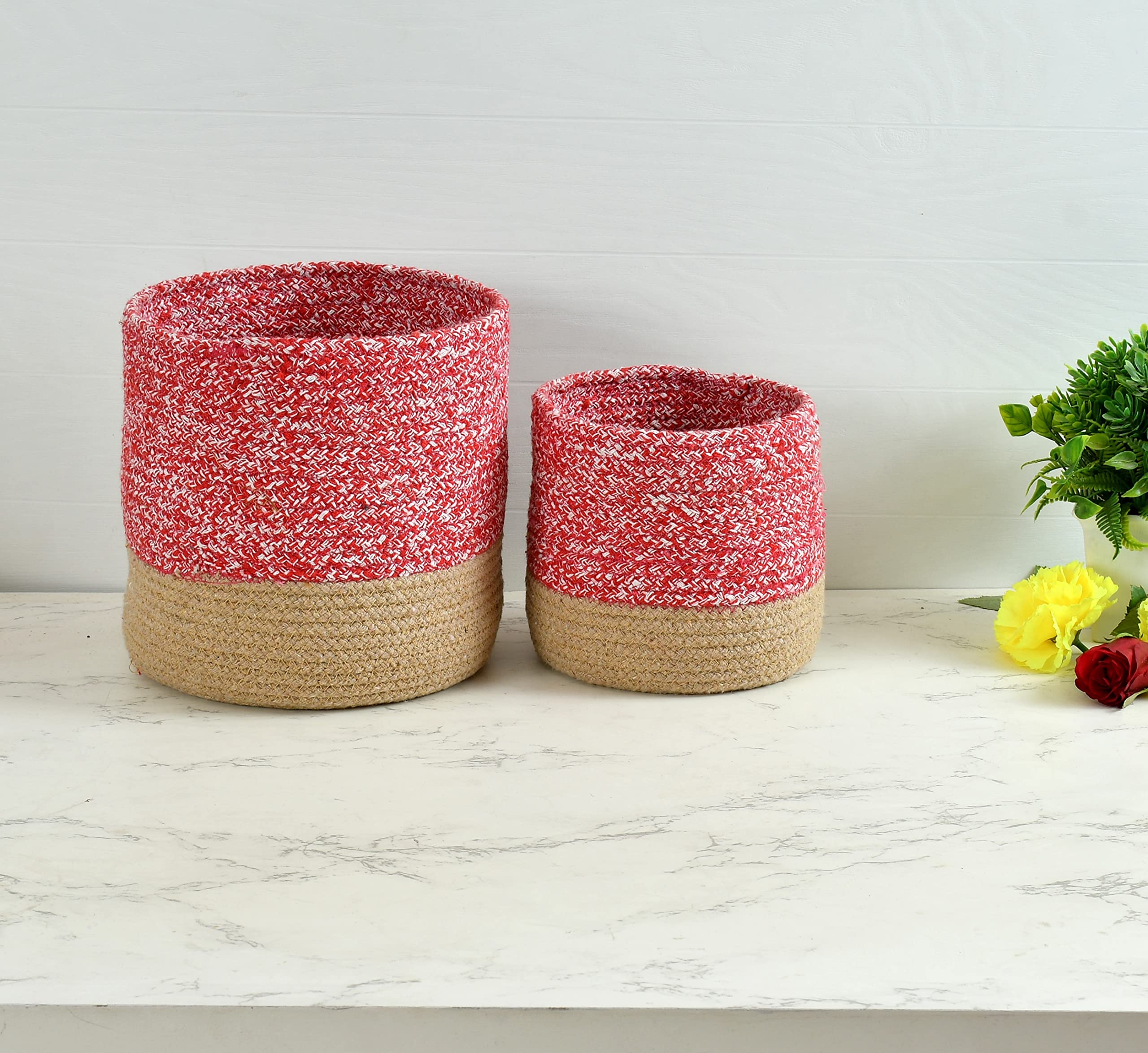 See full amazon price history chart for LaVichitra Braided Cotton Baskets | Storage Bins Organizer | Laundry, Toys & Planter Basket- Set of 2 (6, 8 Inch) LaVichitra Braided Cotton Baskets | Storage Bins Organizer | Laundry, Toys & Planter Basket- Set of 2 (6, 8 Inch) (B097LQ6SHM) Amazon Price History, Amazon Price Tracker