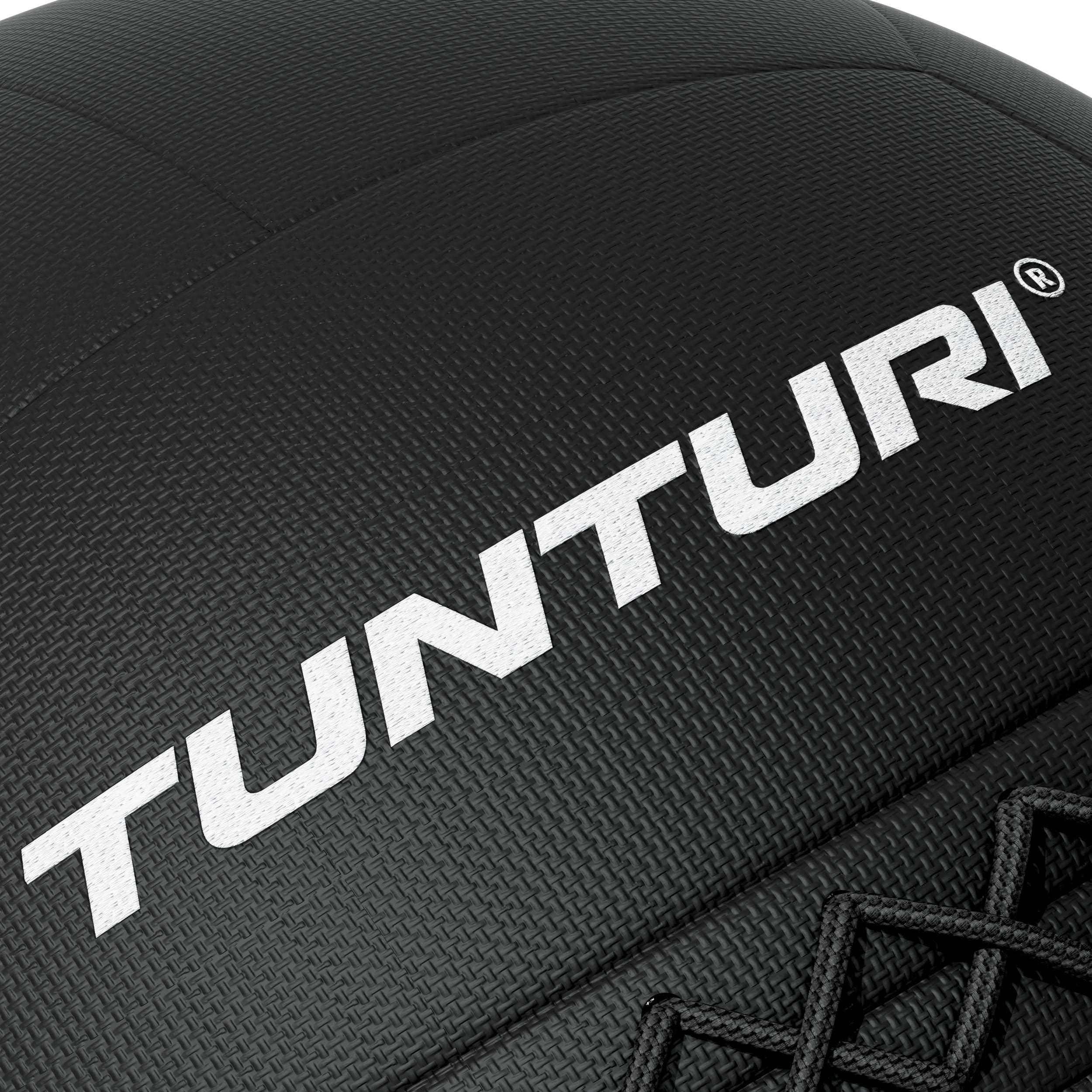 Tunturi Platinum Wall Ball – 9 kg – Nero – App Fitness inclusa