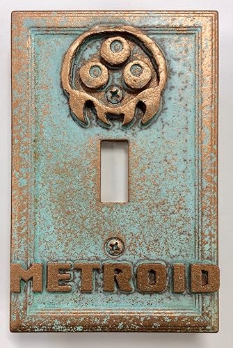 Metroid StoneCobreCubierta del interruptor de la luz de la pátina (personalizada) (PatinaCobre)