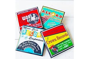 Retro Vinyl Record Coasters - Protect Your Furniture, Preserve Your Style