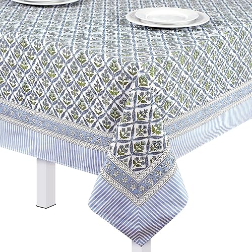 Newtay 60'' x 90'' Hand Block Print Mahjong Table Cloth