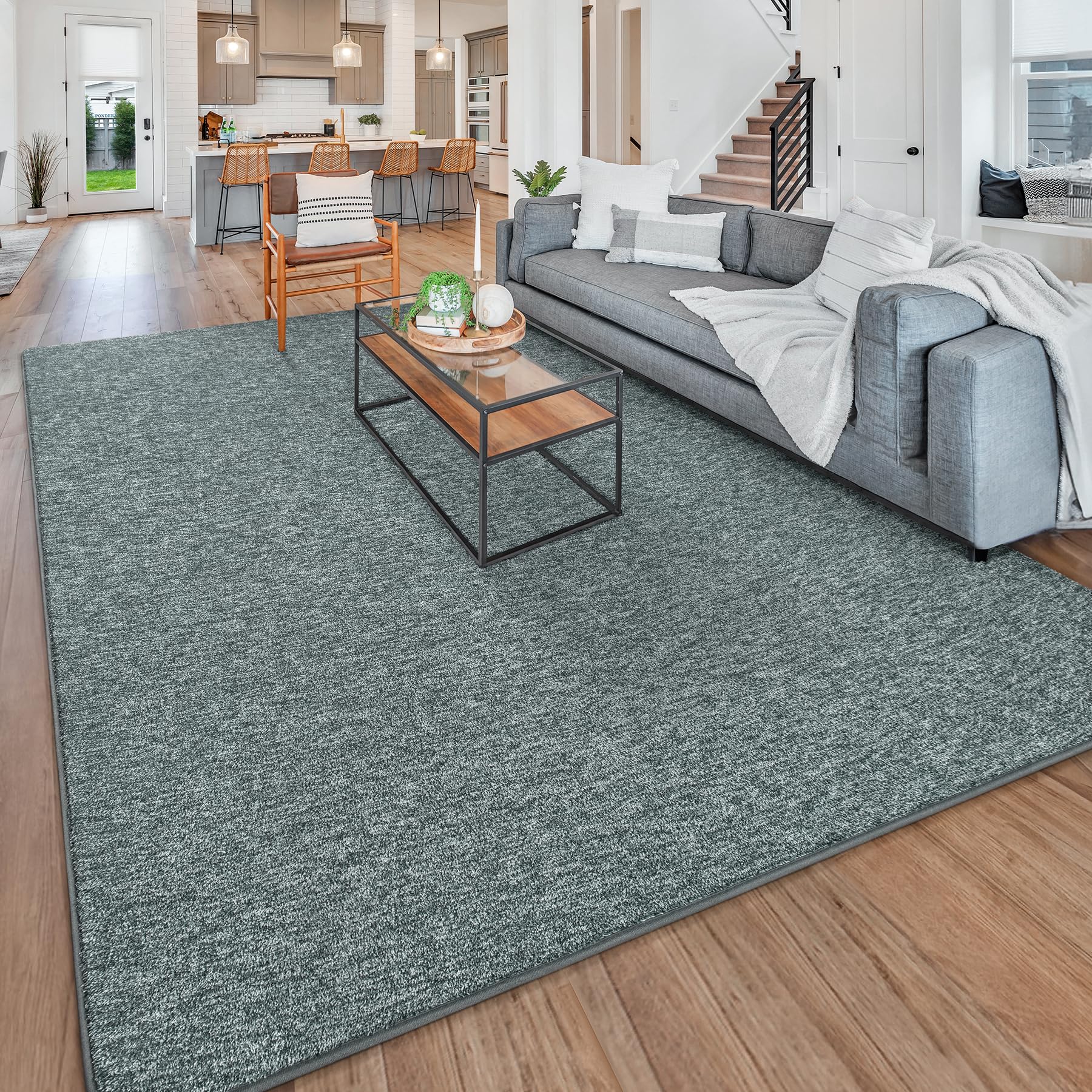 Chicrug Modern 6x9 Area Rugs for Bedroom Living Room, Memory Foam Low-plie Carpet Rug for Kids Playroom, Indoor Floor Rug for Bedside Dorm Dining Room