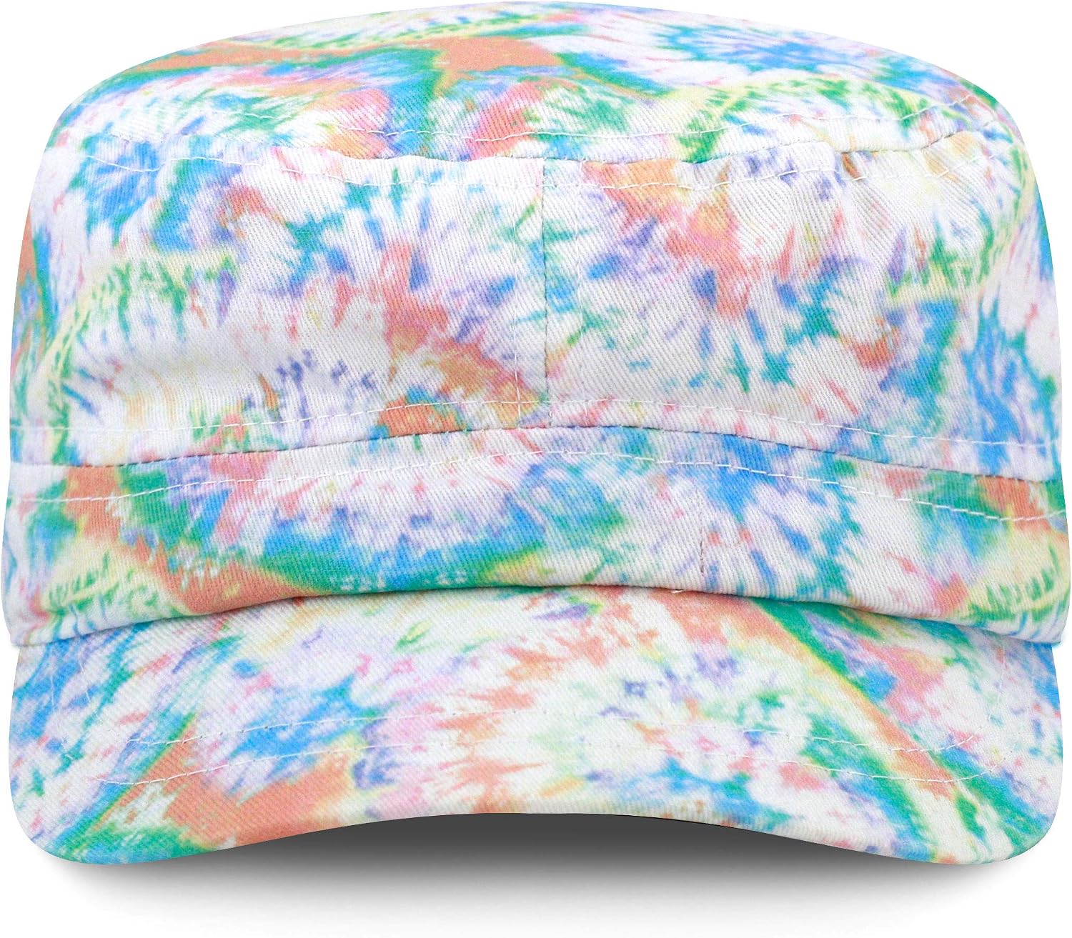 The Hat Depot Cadet Military Army Baseball Cap Tie Dye & Washed Cotton Basic & Distressed Cadet Brushed Cotton Cap image 2