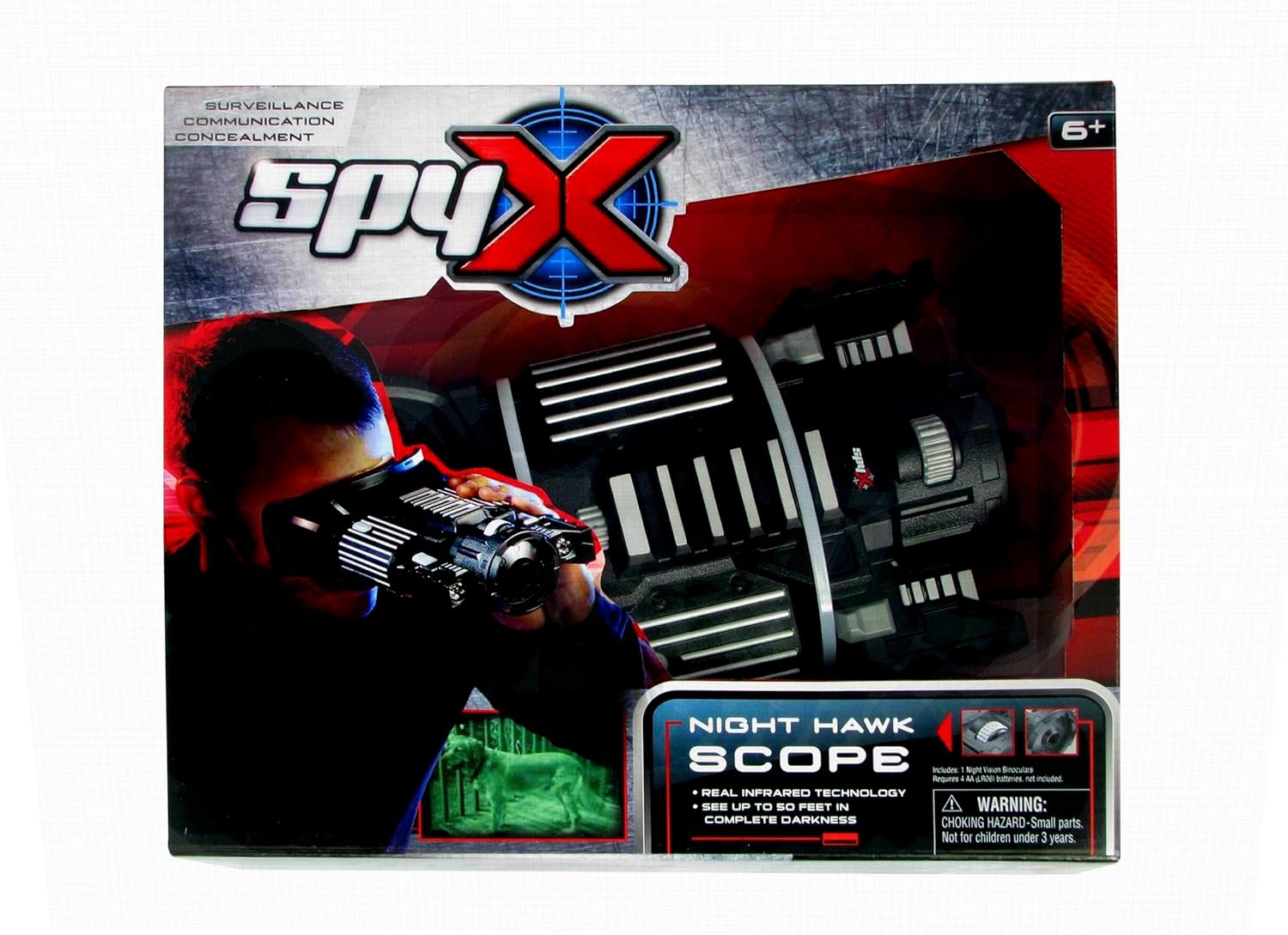 SpyX Night Hawk Scope - Real Infrared Night Vision Lets You See up 50 ft. in Total Darkness. Perfect Addition for Your spy Gear Collection, or Your Next Outdoor Excursion!