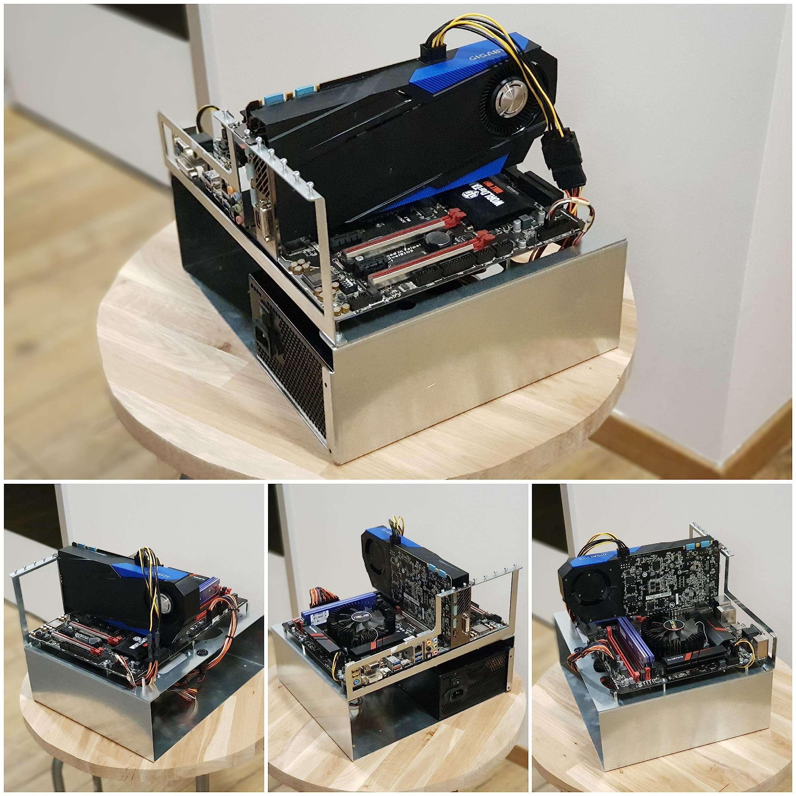 P-CASE 1 ATX RAW/Alloggiamento aperto per PC/banco di prova/test Bench/Open PC case