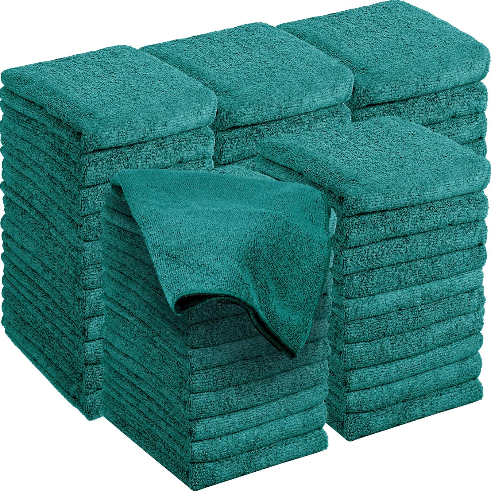 36 Packs of Bleach Proof Towels Microfiber Absorbent Salon Towels Bleach Resistant Salon Hand Towels for Gym, Bath, Spa, Shaving, Shampoo, Home Hair Drying, 16 x 28 Inches (Dark Green)