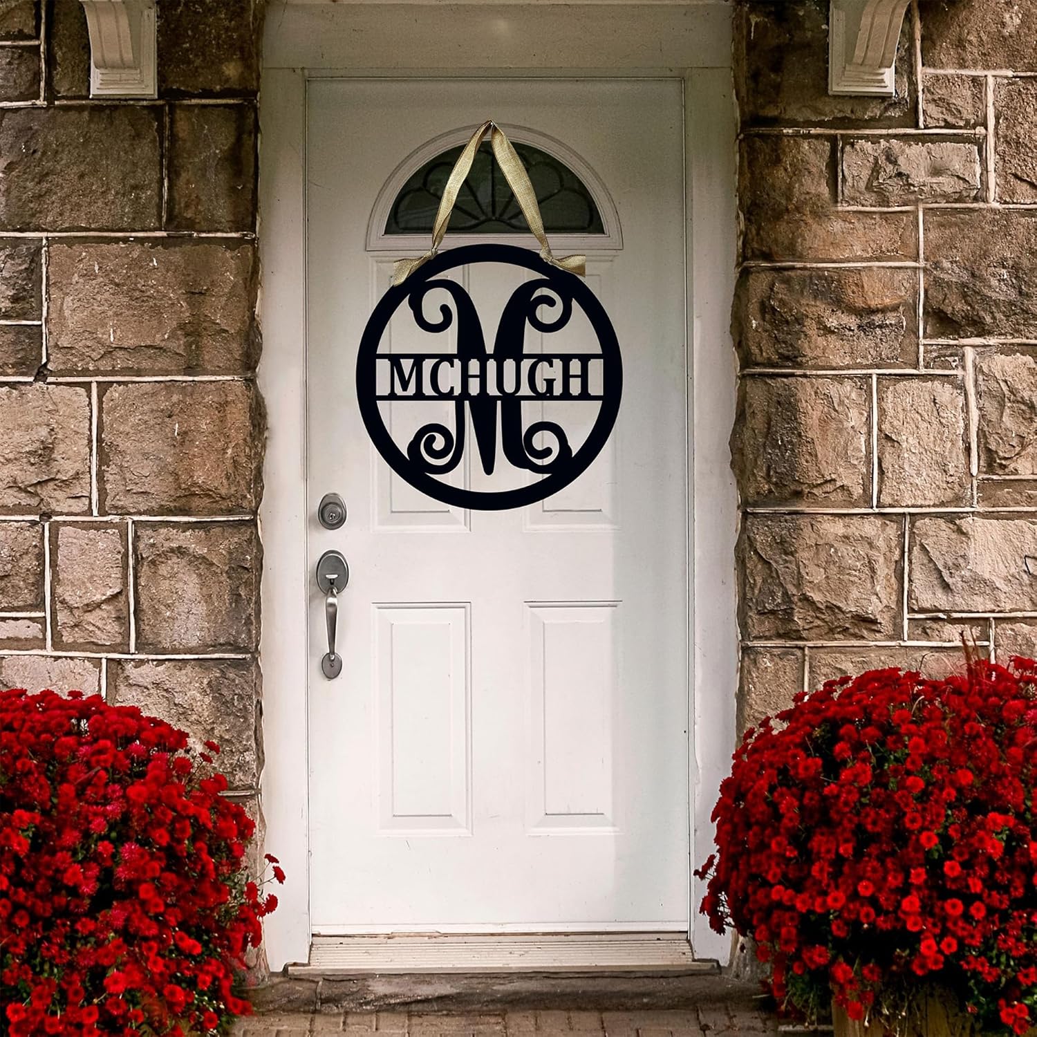 PK Décor Personalized Split Letter Metal ACM Monogram Custom Last Name Sign for Inside or Outdoors, New Home Decor Gift Ideas for Couple Established Signs Customized (18")