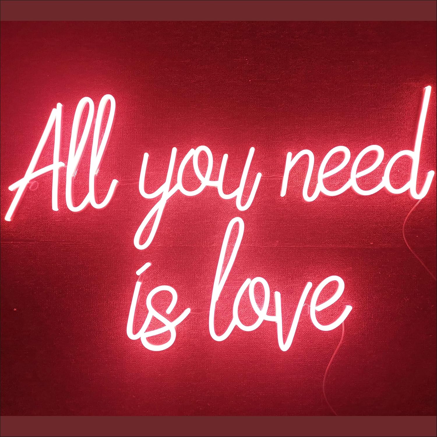 Custom LED Neon Light Signs for Wedding Bedroom Party Birthday Personalized Neon Text Sign Customizable Size Color Fonts Name Neon Signs for Indoor Use(2 Lines Text, 20 Length)(CUSTOM-1)