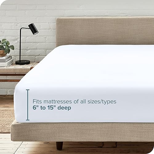 Miniatura 6 de Bare Home - Sábana bajera ajustable de microfibra 1800 ultra suave