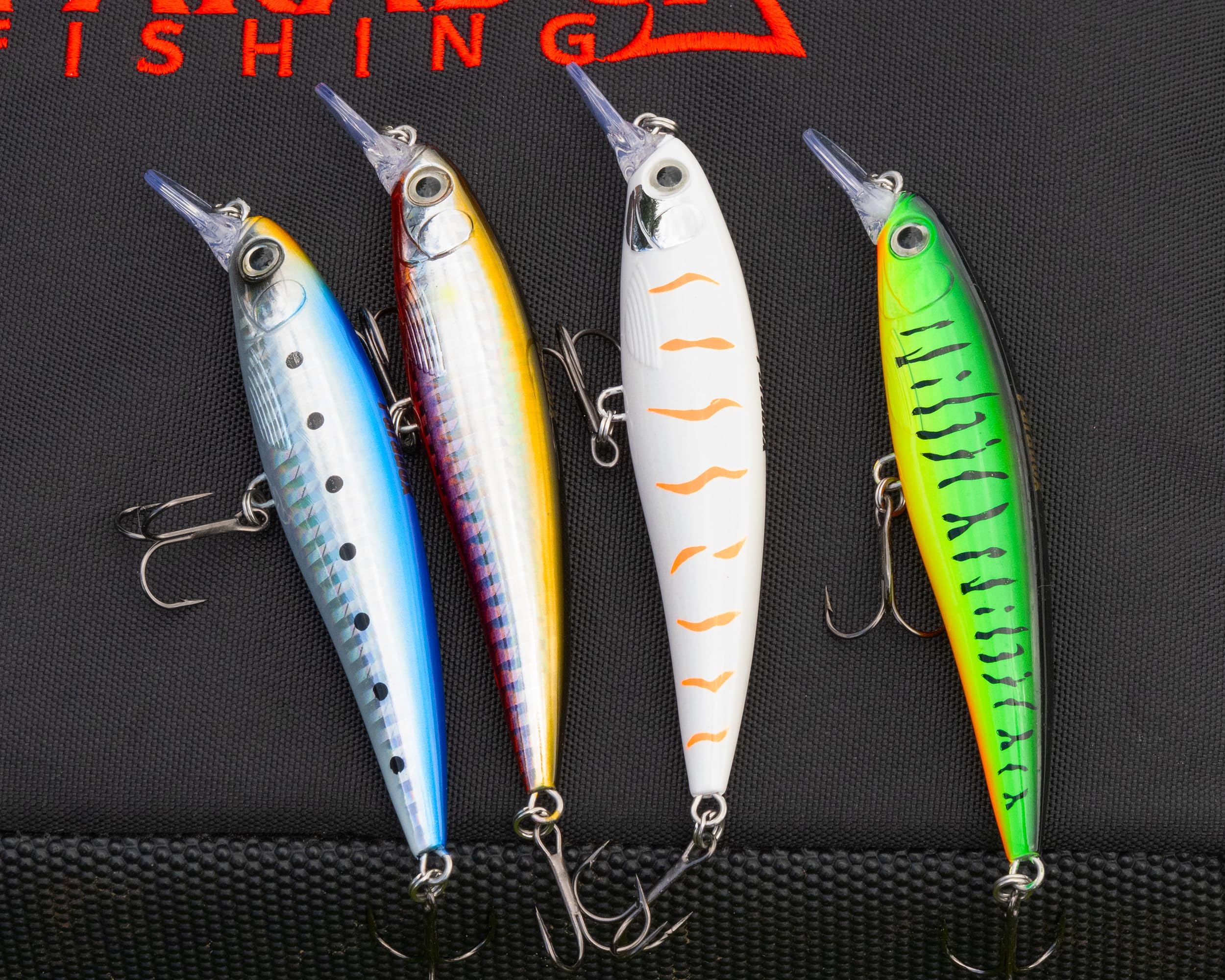 Paradox Fishing Juego de 4 señuelos de pesca de lucioperca, 13 g, 11 cm, con caja, cebo para lucioperca, perca