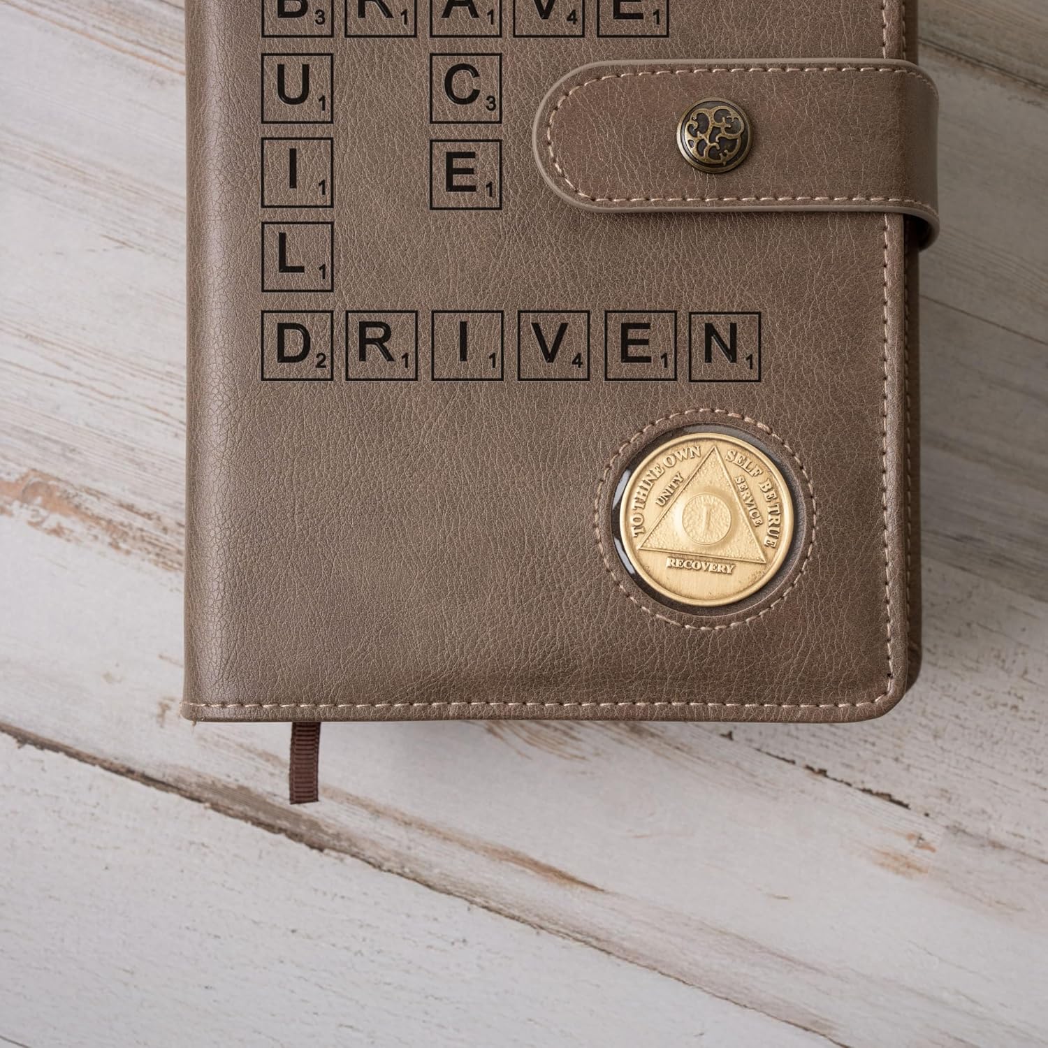 Custom Design AA Big Book & 12 Steps and 12 Traditions Book Set Cover, Alcoholics Anonymous Gifts, Fits 2 Hardcover AA Books, AA Coin Holder