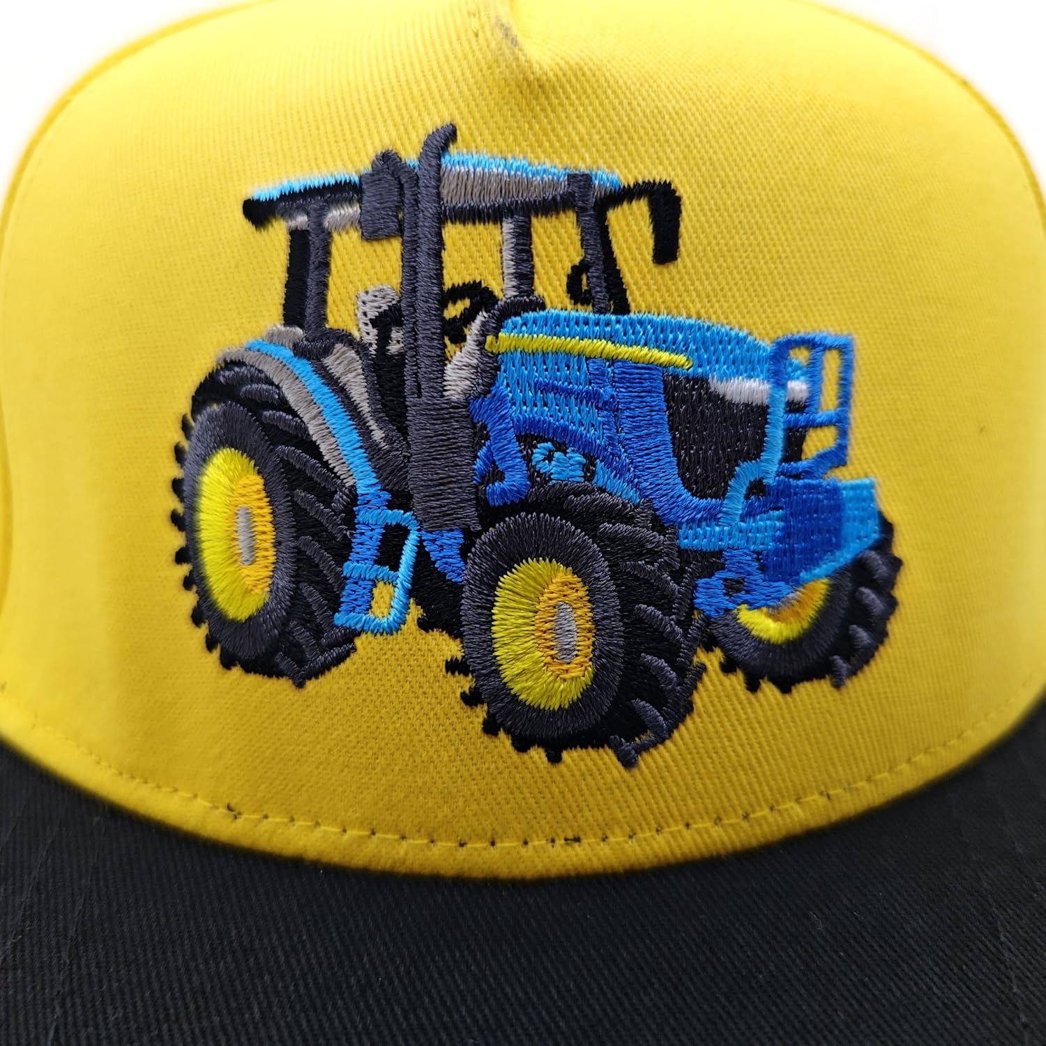 ASVP Shop Embroidered Tractor Baseball Cap for Boys – Adjustable Cotton Hat – Sporty Kids Cap for Outdoor Play