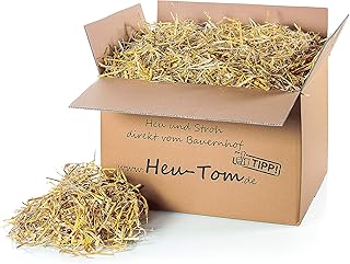 Heu-Tom ® 5kg frisches Gerstenstroh Stroh direkt ab Hof Einstreu Futter Fuer Meerschweinchen Hasen Kaninchen Hamster Pferd product image