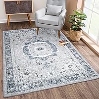 Vista 34 de Bloom Rugs Alfombra de pasillo lavable antideslizante de 7 pies – Beige/Gris Camino tradicional para entrada, pasillo, baño y cocina